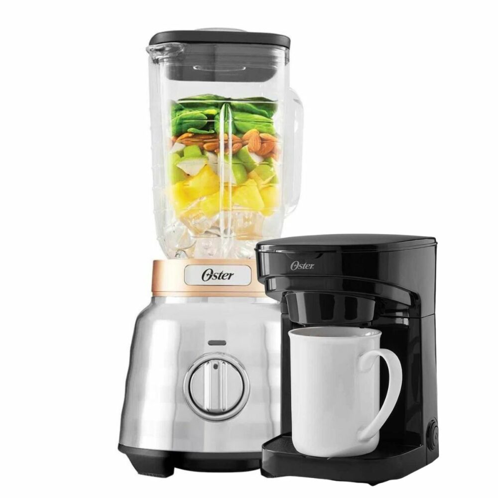Licuadora Oster Jarra de Vidrio 1100W, BLSTPBRG + Regalía