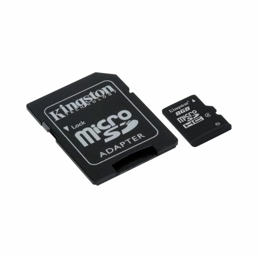 Tarjeta de Memoria Kingston microSDHC 8GB C/Adaptador