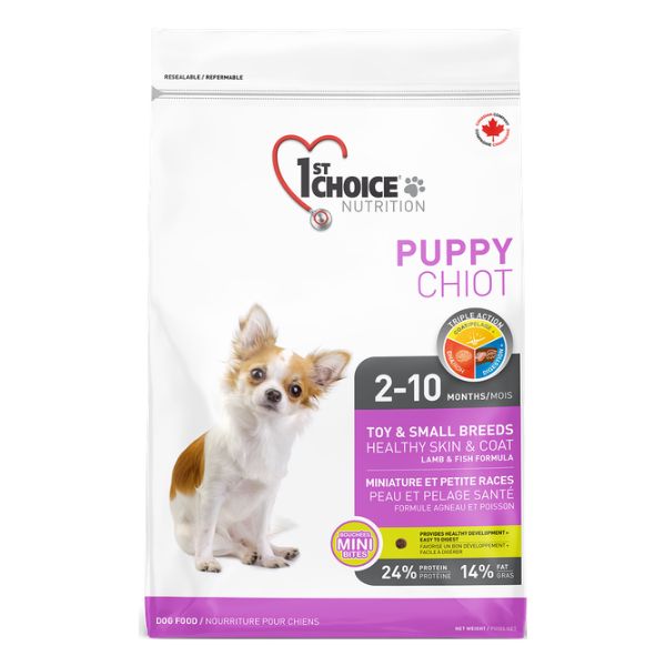 Alimento 1st Choice Healthy Skin & Coat Cachorros Razas Pequeñas y Toy