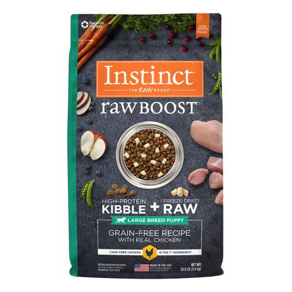 Alimento Instinct Razas Grandes Raw Boost Pollo para Cachorros