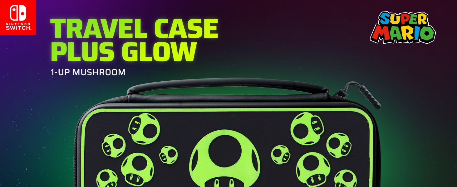 Nintendo Switch Travel Case Plus Glow in the Dark
