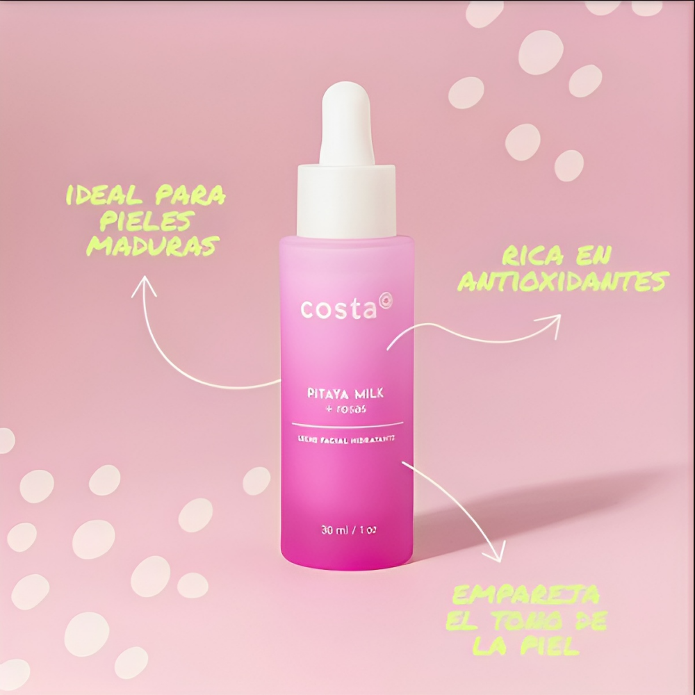 Leche Costa Facial Pitaya & Rosas