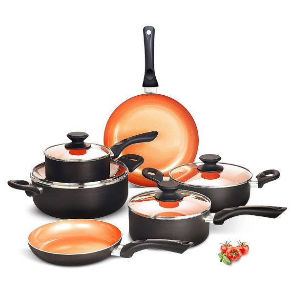 Juego de Ollas de Inducción FRUITEAM 10 Piezas Juego de Ollas de Inducción FRUITEAM 10 Piezas