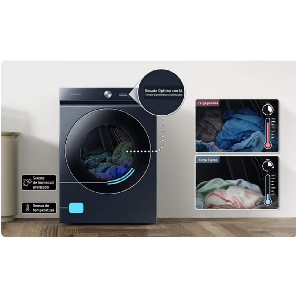 Secadora Samsung 24 Kg Eléctrica Carga Frontal DVE53BB8900DA3