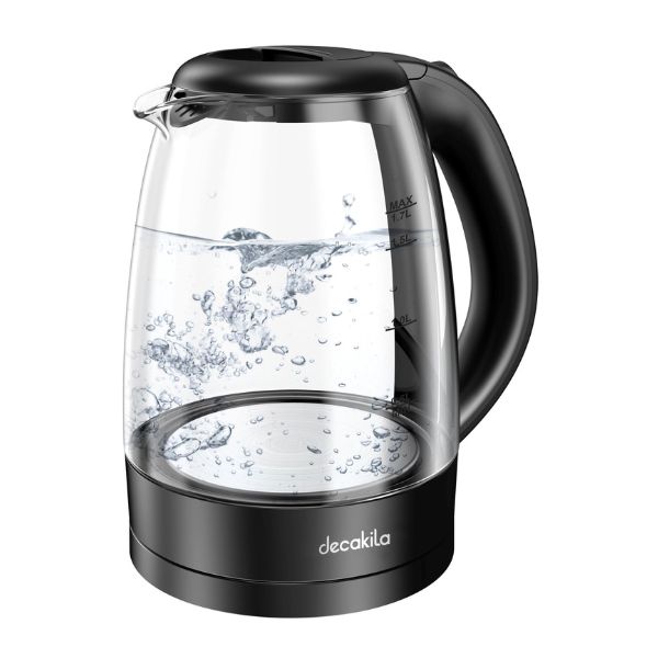 Hervidor Eléctrico Decakila Jarra de Vidrio, KUKT018B Hervidor Eléctrico Decakila Jarra de Vidrio, KUKT018B