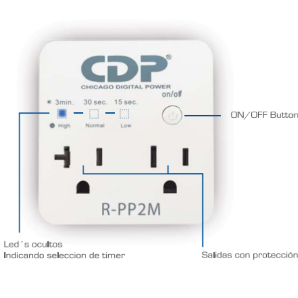 Supresor de picos CDP para microondas 350 joules R-PP2M