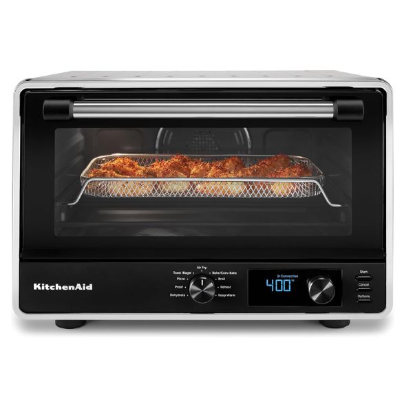 Horno KitchenAid con Freidora de Aire y Piedra para Pizza, KCO128CU