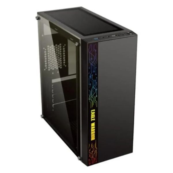 Case Eagle Warrior Gamer Tempered Glass RGB Strip