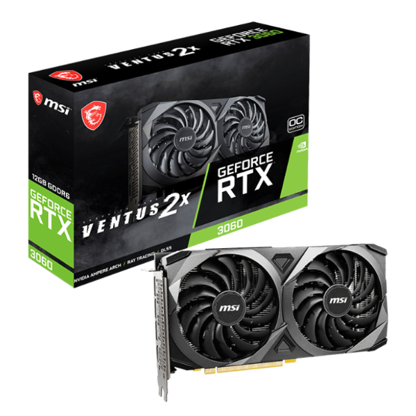Tarjeta Gráfica MSI GeForce RTX 3060 VENTUS 2X 12G OC
