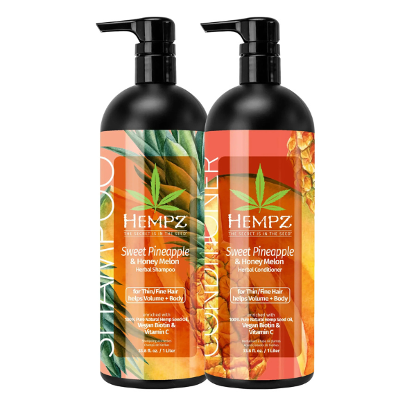 Set Hempz con Biotina Vegana y Vitamina C para Cabello Fino