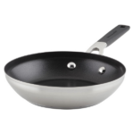 Sartén KitchenAid de acero inoxidable pulido 5 cuartos