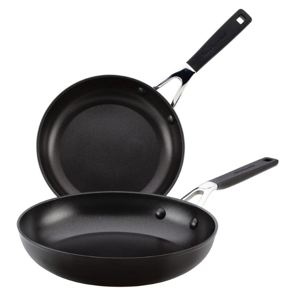 Juego de sartenes KitchenAid Antiadherentes Anodizadas de 8.25 y 10 pulgadas