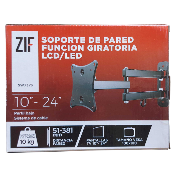 Soporte ZIF SW737S para pantallas de 10" a 24"