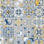 Azul y amarillo Boho Floral