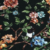 Negro con verde y flores