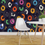Papel tapiz RECETHROWS con fondo de música retro
