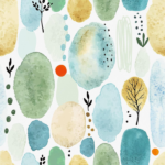 Papel tapiz Wallderful bohemio azul geométrico para baño