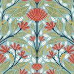 Papel tapiz NextWall Shalin Folk Floral