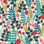 Papel tapiz Floralplus bohemio con hojas tropical para baño