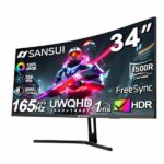 Monitor SANSUI curvo 34" UWQHD 165Hz