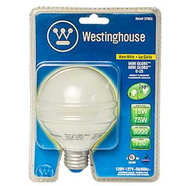 BO-37803 Bombillo Westinghouse E27 15W