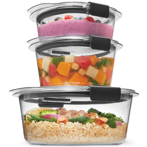 2201908-1 Set Rubbermaid Brilliance 3 Recipientes