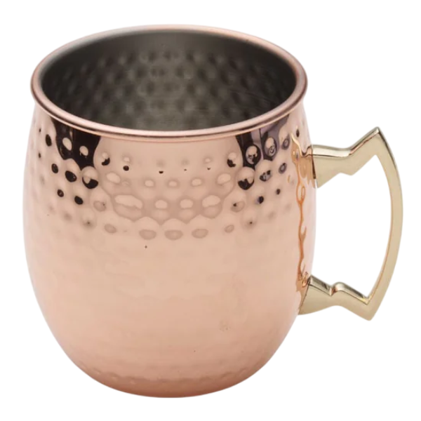 5271992 Taza Houdini de Mula Martillada con Placa de cobre de 18 Oz
