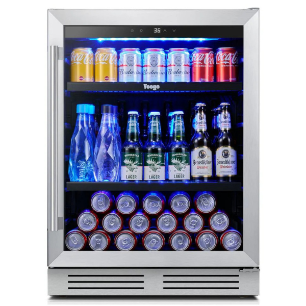 B0DGY2PK4T Refrigerador de bebidas Yeego 24" 180 latas